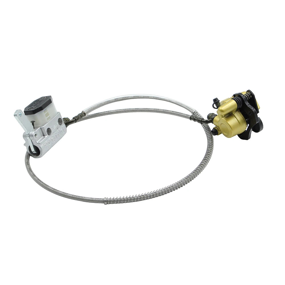 Hydraulic Disc Brake Master Cylinder Caliper Foot Brake Fit For DIY Venue Racing Drift Kart Tricycle ATV Quad Bike Replace Parts