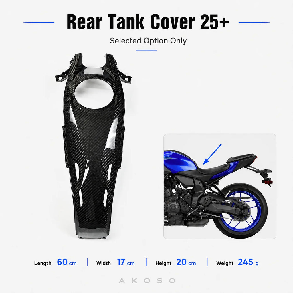 Bodywork Fairing Kit Options Carbon Fiber Fender Panel Cover Set Upgrade for Yamaha MT07 MT-07 2025+ Motorcycle Accessories