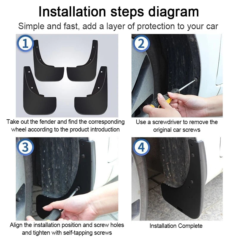 Car Mudguards For Rox Polestones 01 2023 2024 2025 Anti-scratch Front Wheel Protect Fender Splash Mud Flaps Auto Accessories