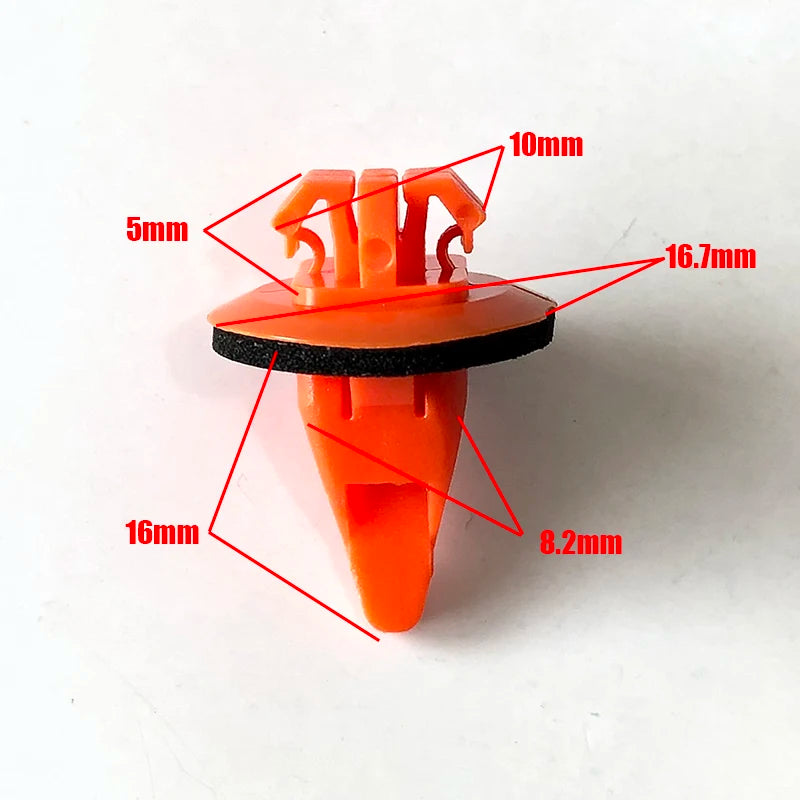50Pcs Side Moulding Wheel Arch Flare Plastic Trim Clips Fastener For Toyota Prado Land Cruiser Hilux FJ Cruiser 4Runner RAV4