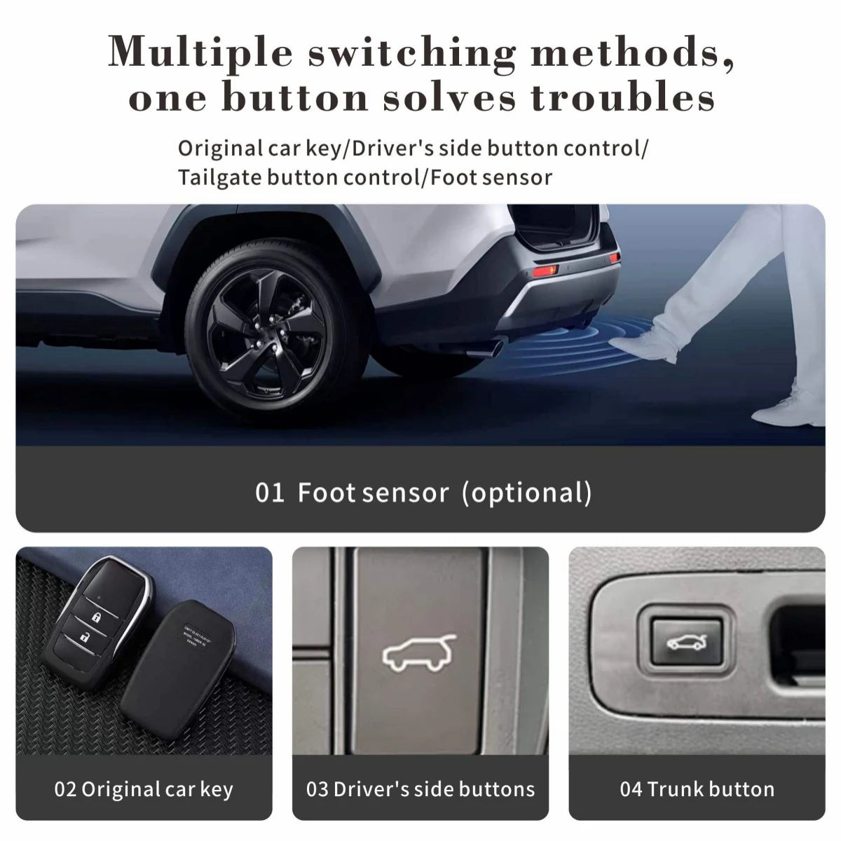 For BYD ATTO 2 ATTO 3 electric tailgate car modification accessories Tailbox upgrade a kick sensor Custom OEM Compression Price