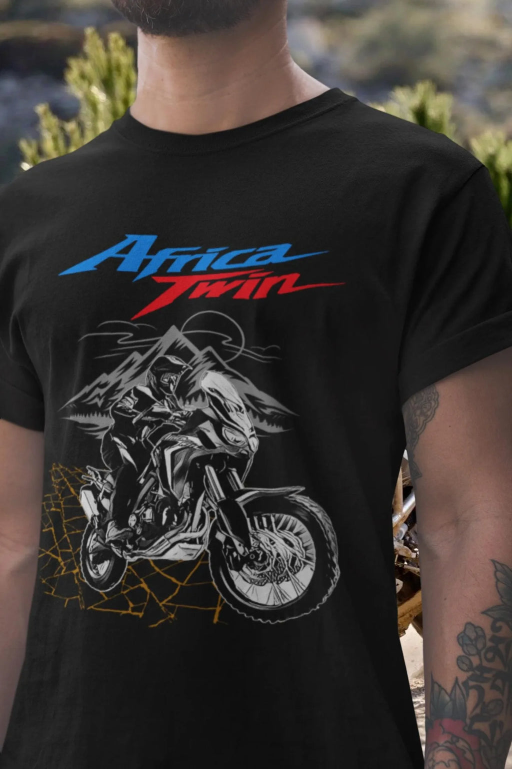 212@EY H.onda Africa Twin CRF1000L T Shirt Adventure Motorcycle Tee for Riders Dual Sport Bike Shirt for H.onda Fans Touring Mot