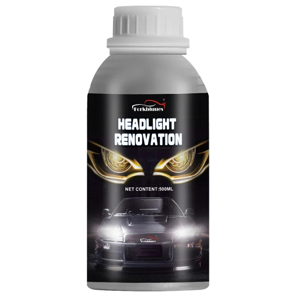 Car Headlights Renovation Polishing Kit Headlight Restoration MotorcycleAutomotive Care Tool 800ML Liquid Polymer Evaporator