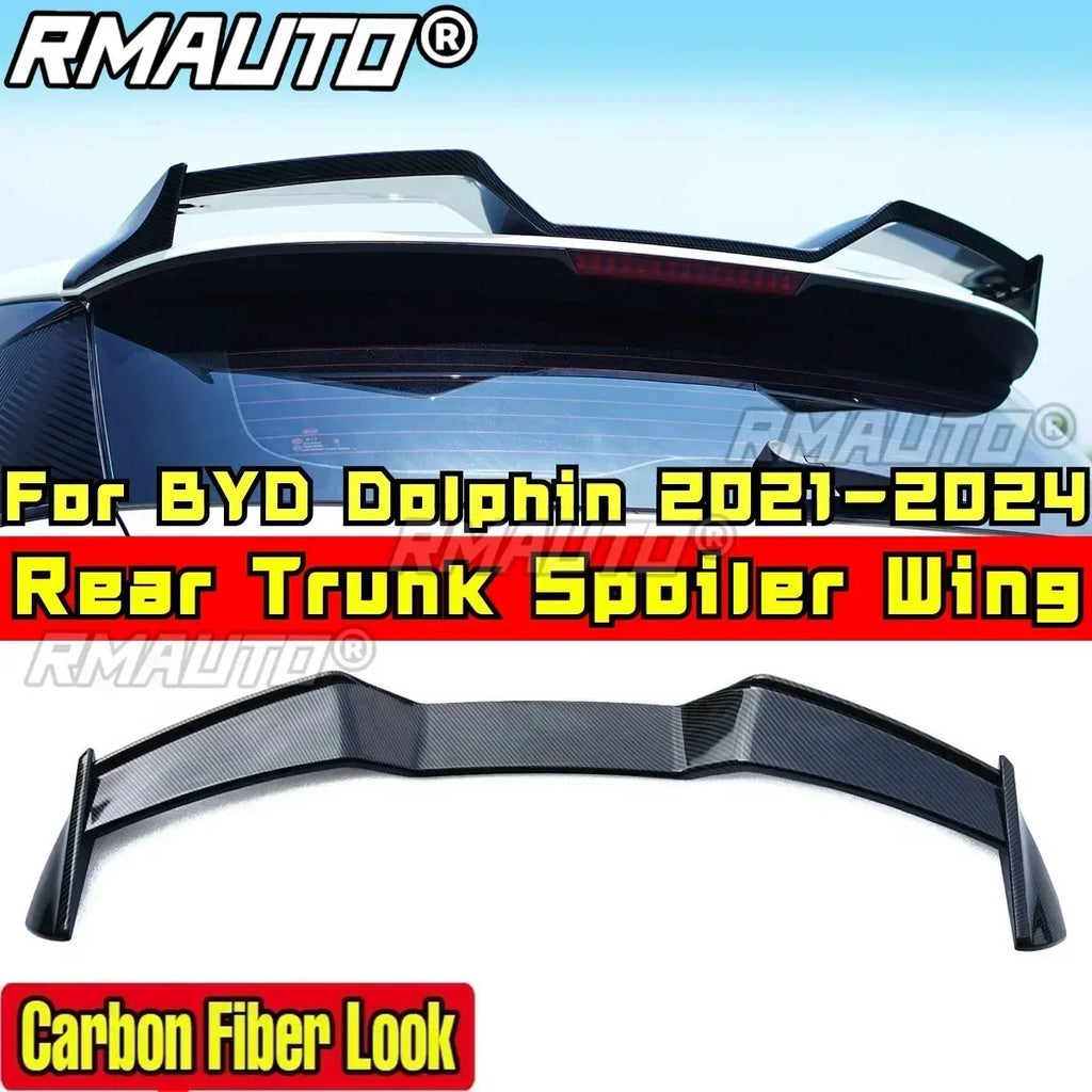Dolphin Body Kit Rear Roof Spoiler Rear Wing Glossy Black DC Style Rear Roof Wing for BYD Dolphin 2021-2024 Car Accessories