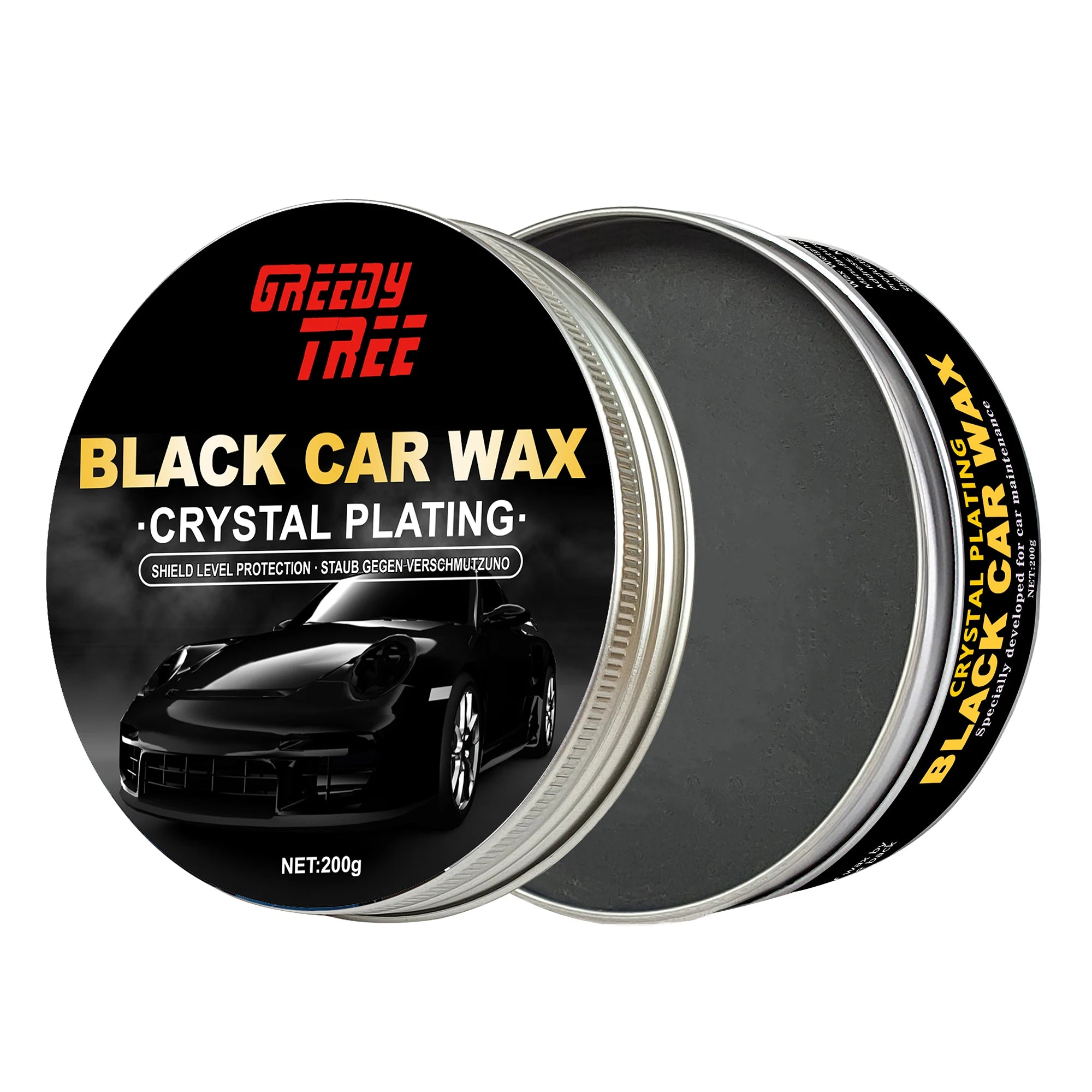Car Paint Care Wax - Removes Swirls & Oxidation, Hydrophobic Ceramic Coating for High-Shine Finish