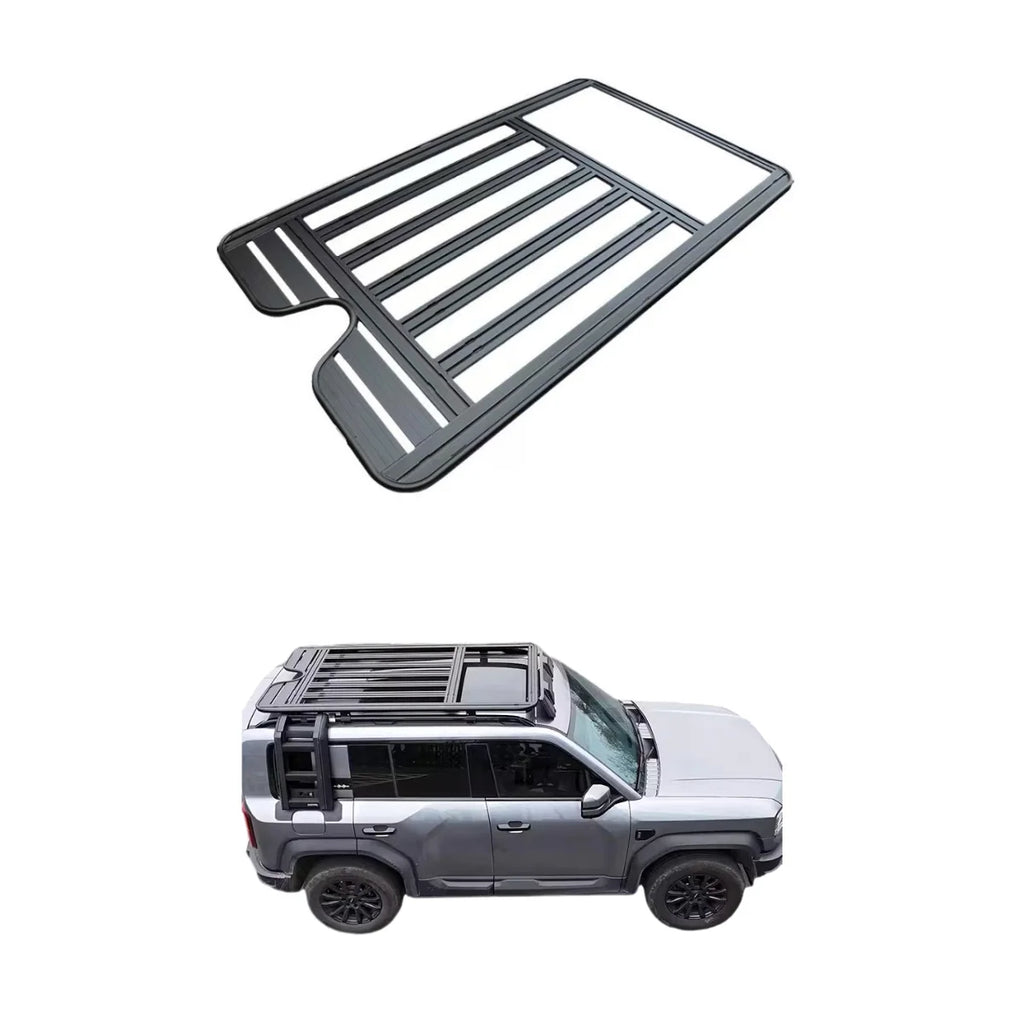 Off Road Aluminum Car Luggage Rack Roof Rack Side Ladder Side Storage Box For BYD Leopard 5 8 Titanium 3 7 Exterior Accessories