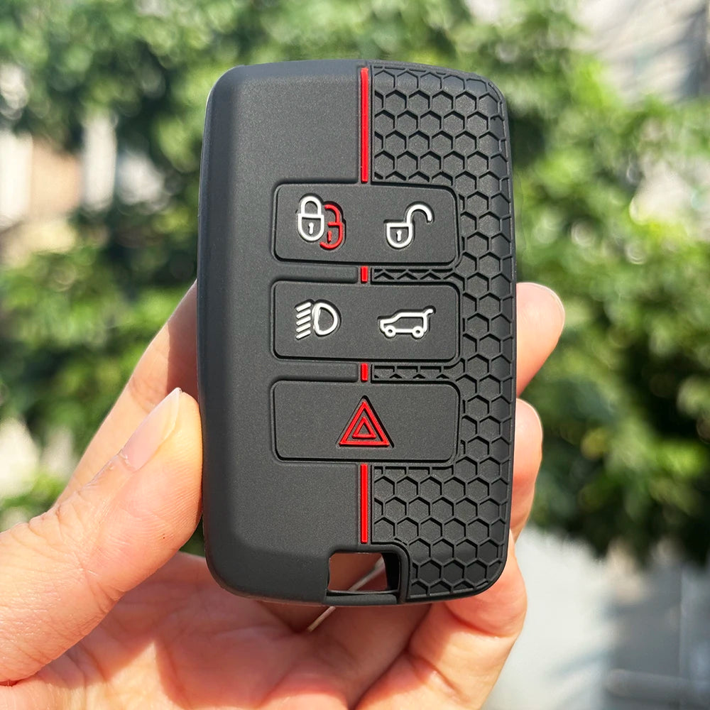Keychain Full Protect For Land Rover Discovery Freelander Range Rover 45 Velar Defender Range R Evoque Silicone Key Case
