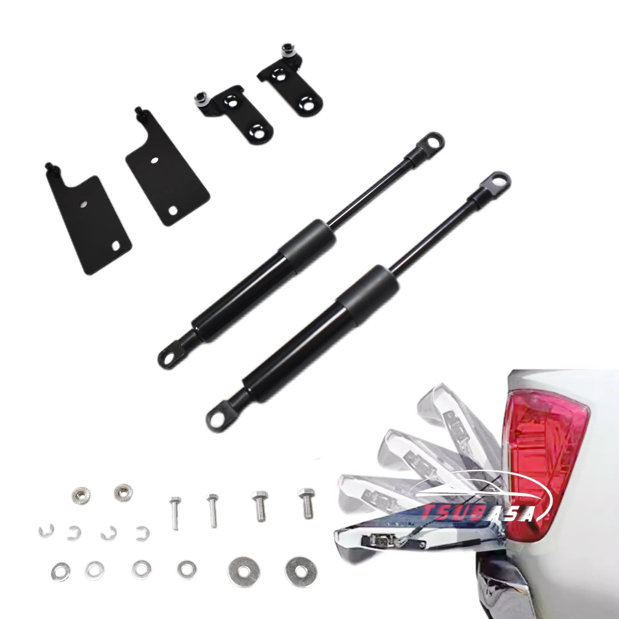 2PCS Tailgate Assist Shock Strut Kit for Toyota Hilux 8th 2015-2024 4x4 Pickup Truck Rear Door Slow Down Lift Support Damper Rod