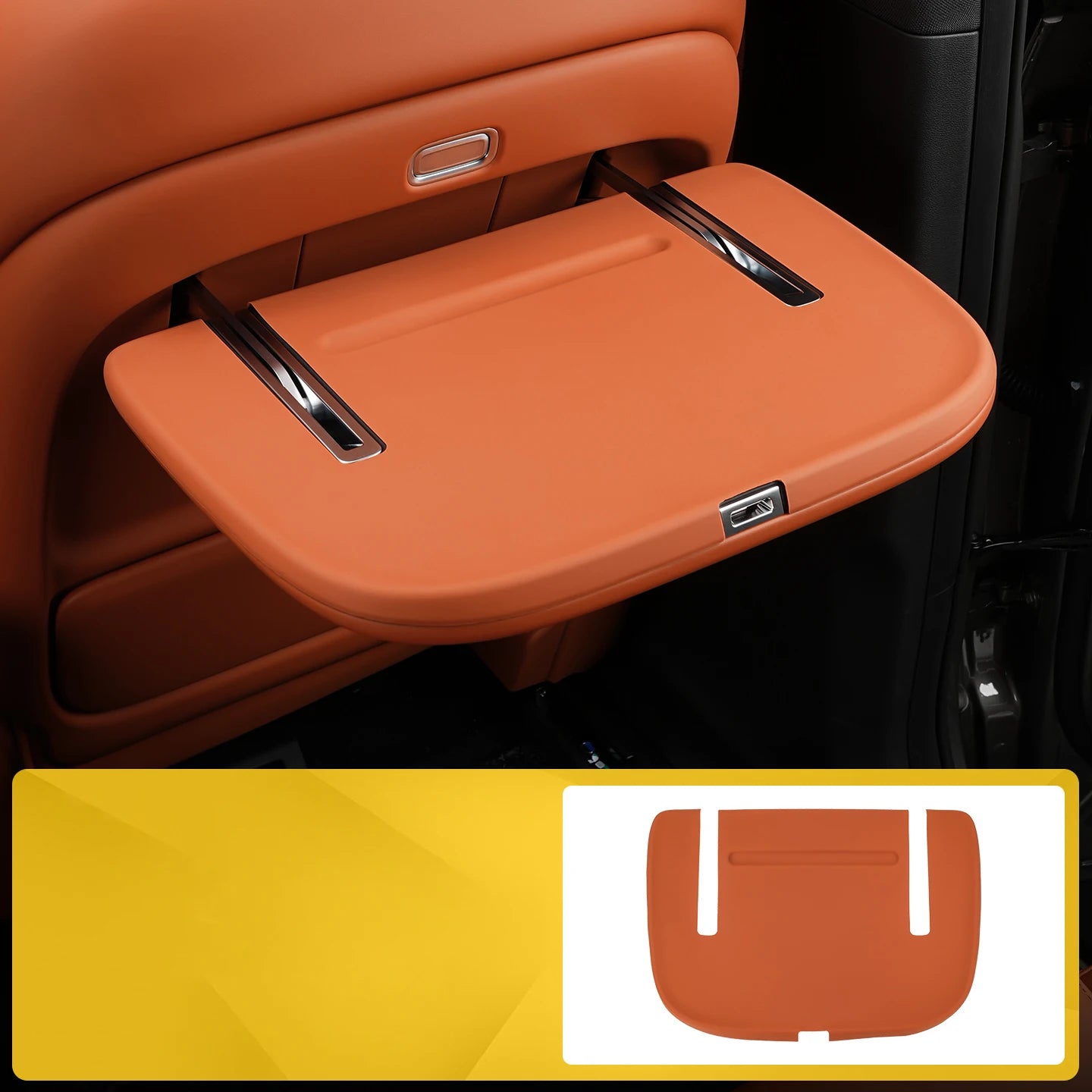 For Jetour G700 2025 2026 Car Rear Seat Small Table Silicone Protective Pad Anti-Slip Mat Scratch-Resistant Interior Accessories