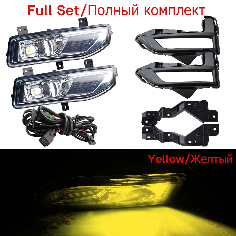 30 واط 4000 لومن مصباح ضباب أمامي LED للسيارة مع غطاء وقوس سلك التوصيل لنيسان X-Trail T32 2017 2018 2019 2020