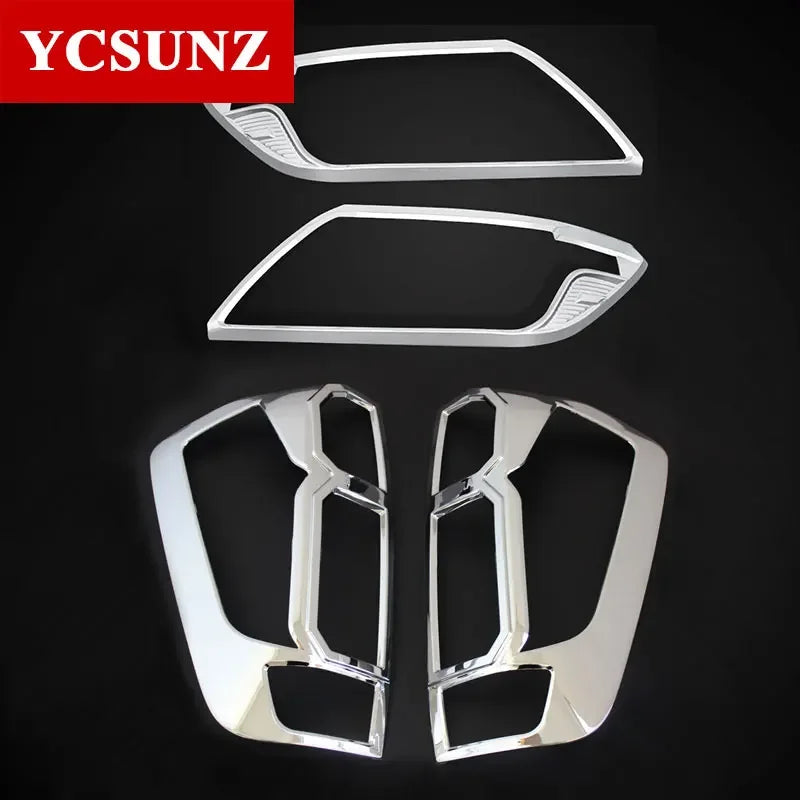 Head Tail Light Cover Trim For Nissan Navara Np300 D23 2014 2015 2016 2017 2018 2019 2020 Double Cabin Car Accessories