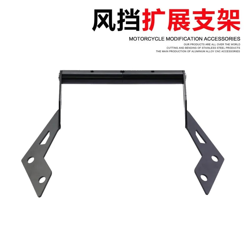 Modified Windshield Mount Phone Navigation Extending Rod Dash Cam Horizontal Bar Extension Bracket for Kawasaki Ninja 400 M5
