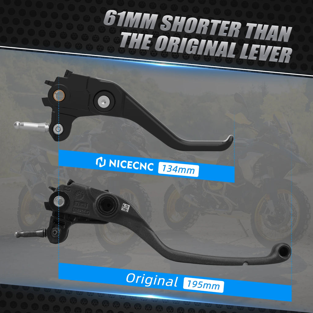 For BMW R1250GS Adventure R 1250 GS R/RS/RT 2018-2024 Shorty Brake Clutch Lever R1200GS Adventure R 1200 GS R/RS/RT2014-2018
