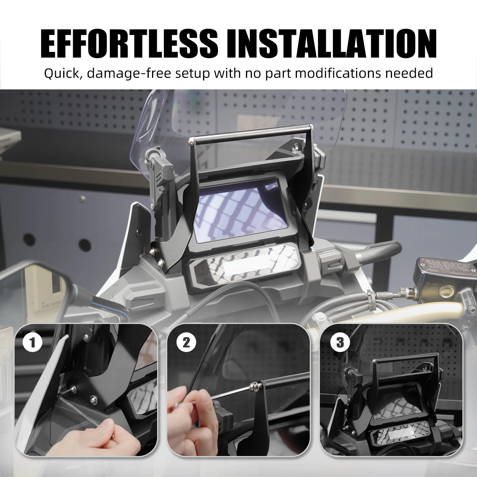 For Honda CRF1100L Africa Twin 2020-2026 NICECNC Navigation Bracket Holder For Honda CRF1100L Africa Twin Adventure Sports 20-26