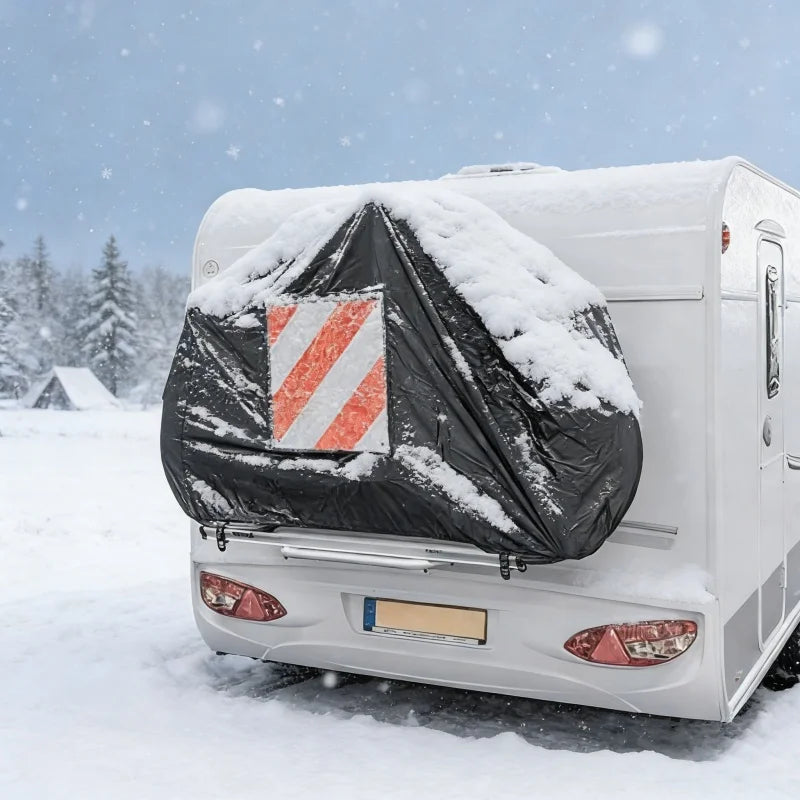 1PCS Waterproof Dustproof Snowproof Caravan Pillion Bike Cover Car Cover Caravan Motorhome Camping Accessories