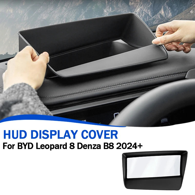 HUD Display Cover Silicone For BYD Leopard 8 Denza B8 2024+ HUD Screen Protector Cover Interior Upgrade Car Accessories