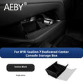 AEBY For BYD Sealion 7 2024 Center Console Organizer Waterproof Anti-Slip Central Lower Layer Storage Tray Interior Accessories