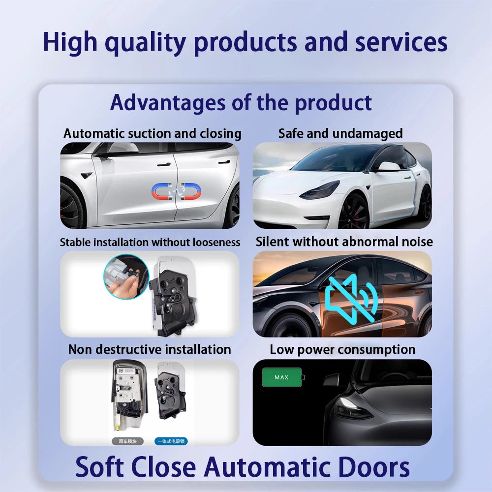 for Rox Polestones 01 2023 2024 2025 Car Automatic Electric Soft Close Door Closer Power Closing Door Comfort Closing System