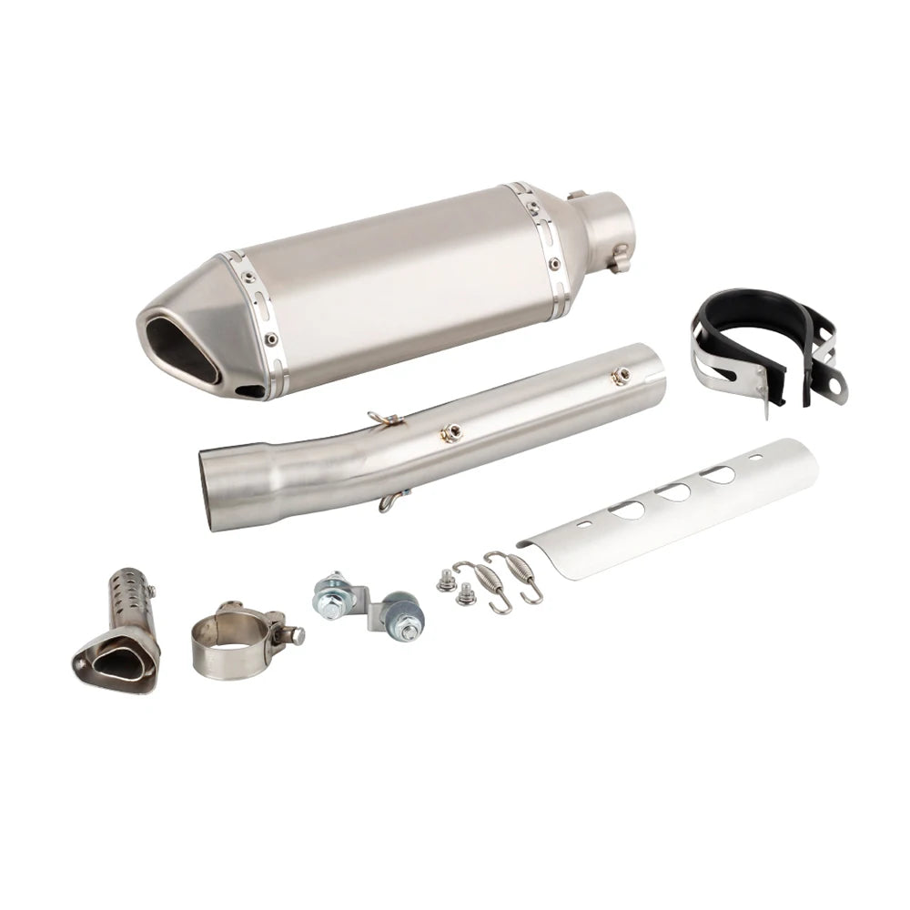 Motorcycle Exhaust Muffler With Mid Link Pipe Slip-on For Yamaha Tenere 700 2019 to 2024 XTZ690 XTZ700 T700