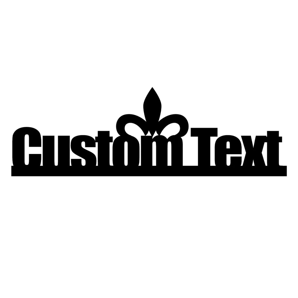 Classic Font Chic Crown Metal Car Styling Body Side Stickers Customization Logo Badge Emblem Motorbike Waterproof Accessories