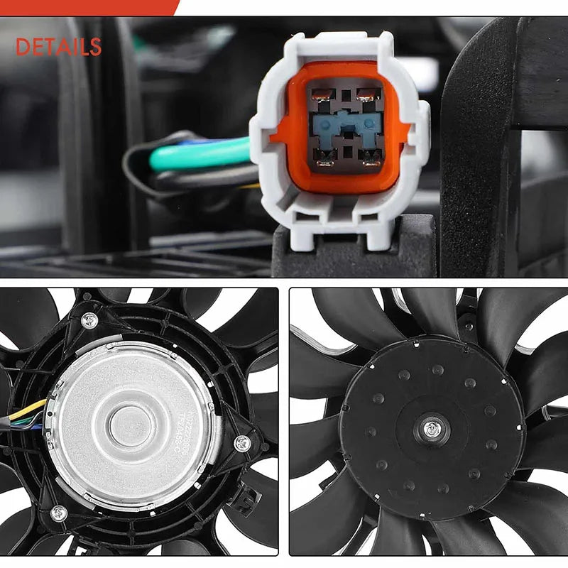 مروحة تبريد الرادياتير OE 21481JA000 21481JA100 214813NT0A 21481ZX51A 214813TB0B لسيارات NISSAN Altima 2007-2019 Maxima 2020-2022