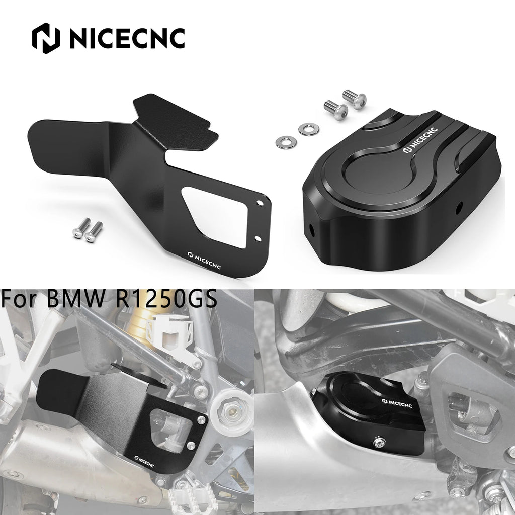 For BMW R1250GS 2019-2023 NICECNC Motorcycle Anti-heat Spoiler Exhaust Flap Cover For BMW R 1250 GS R 1250GS R 1250 GS 2023 2022