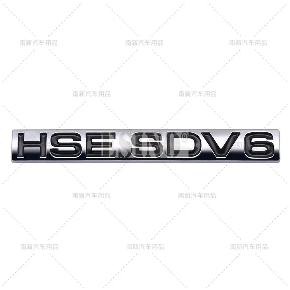 New 3D HSE SDV6 SDV8 ABS Adhesive Emblem Badge Decal for Land Rover Ranger Rover Voguese Defender