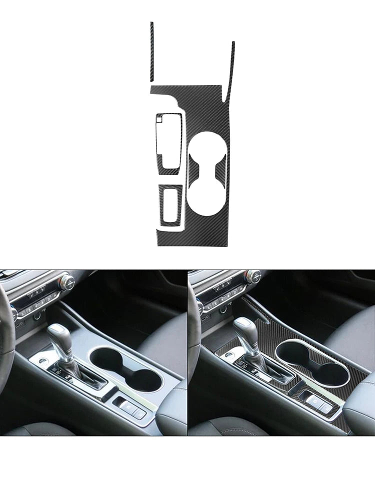 Car imitation Carbon Fiber Sticker For Nissan Altima 2019 2020 2021 2022 2023 Car interior Decorative accessories