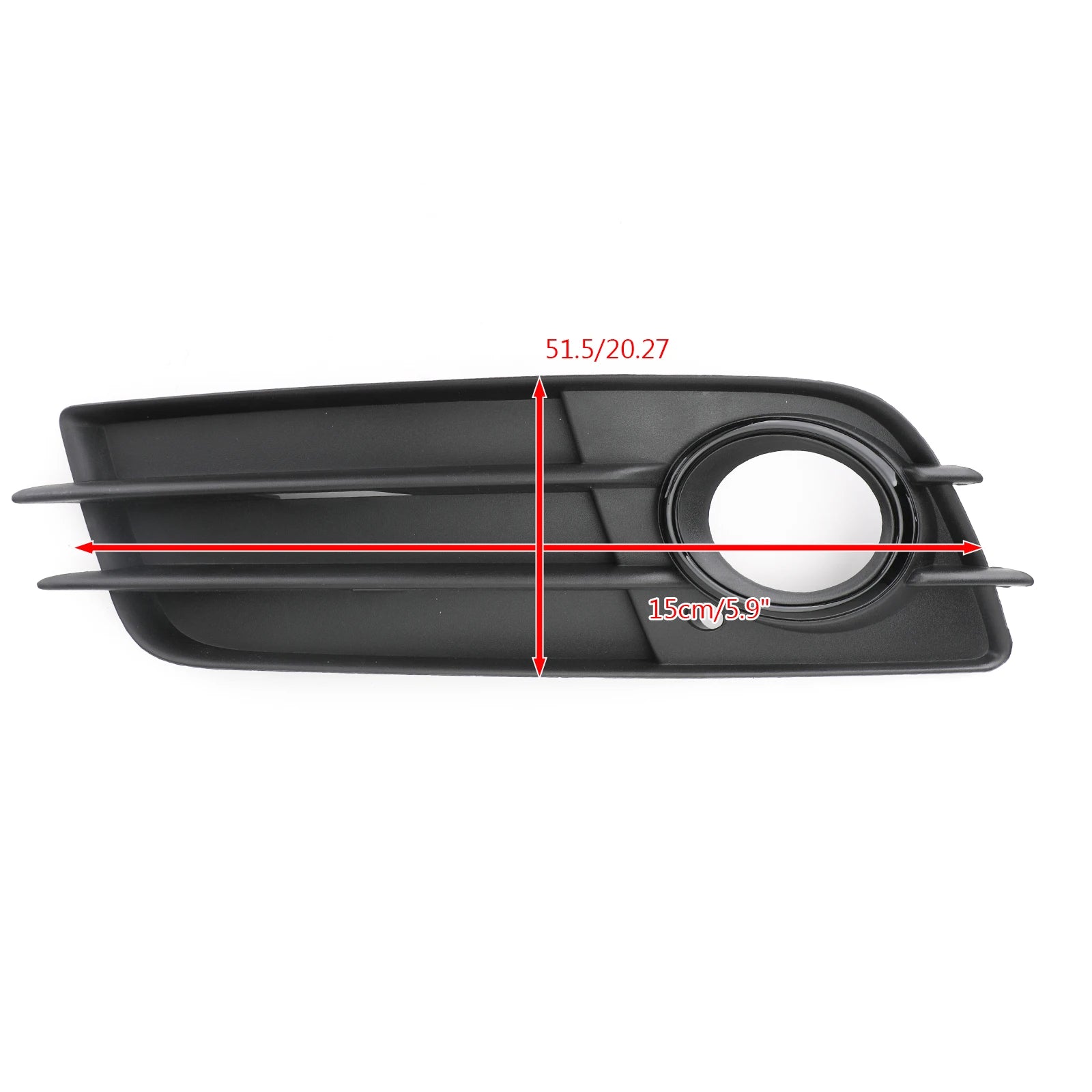 Front Bumper Black Fog Light Grille Cover For Audi A4 S-LINE S4 2008-2012 8K0807681C/8K0807682C Fog Light Cover