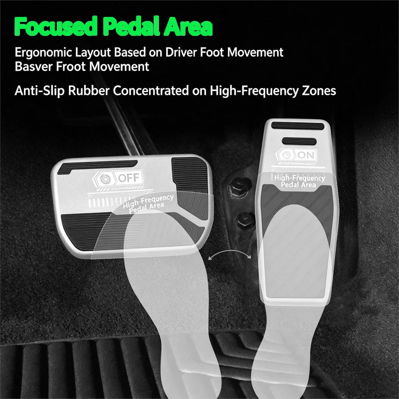 For BYD Dolphin 2023-2026 Accelerator and brake pedals Anti slip pedal cover inside the car Auto parts