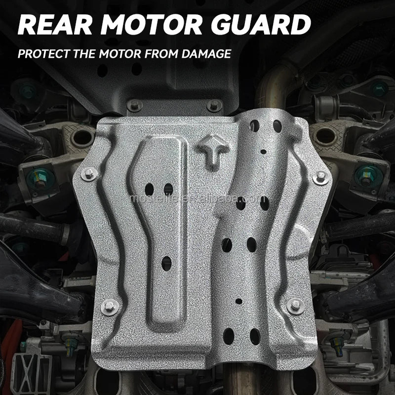 High Quality Aluminum Motor Battery Guard Under Bottom Protection Engine Guard Chassis Skid Plate For BYD Leopard 8 Accessories