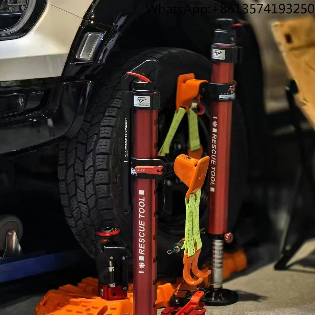 2-Ton Aluminum & Steel High Lift Hydraulic Recovery Long Jack New Portable Car Repair Top 4x4 Off-Road SUV Universal Parts