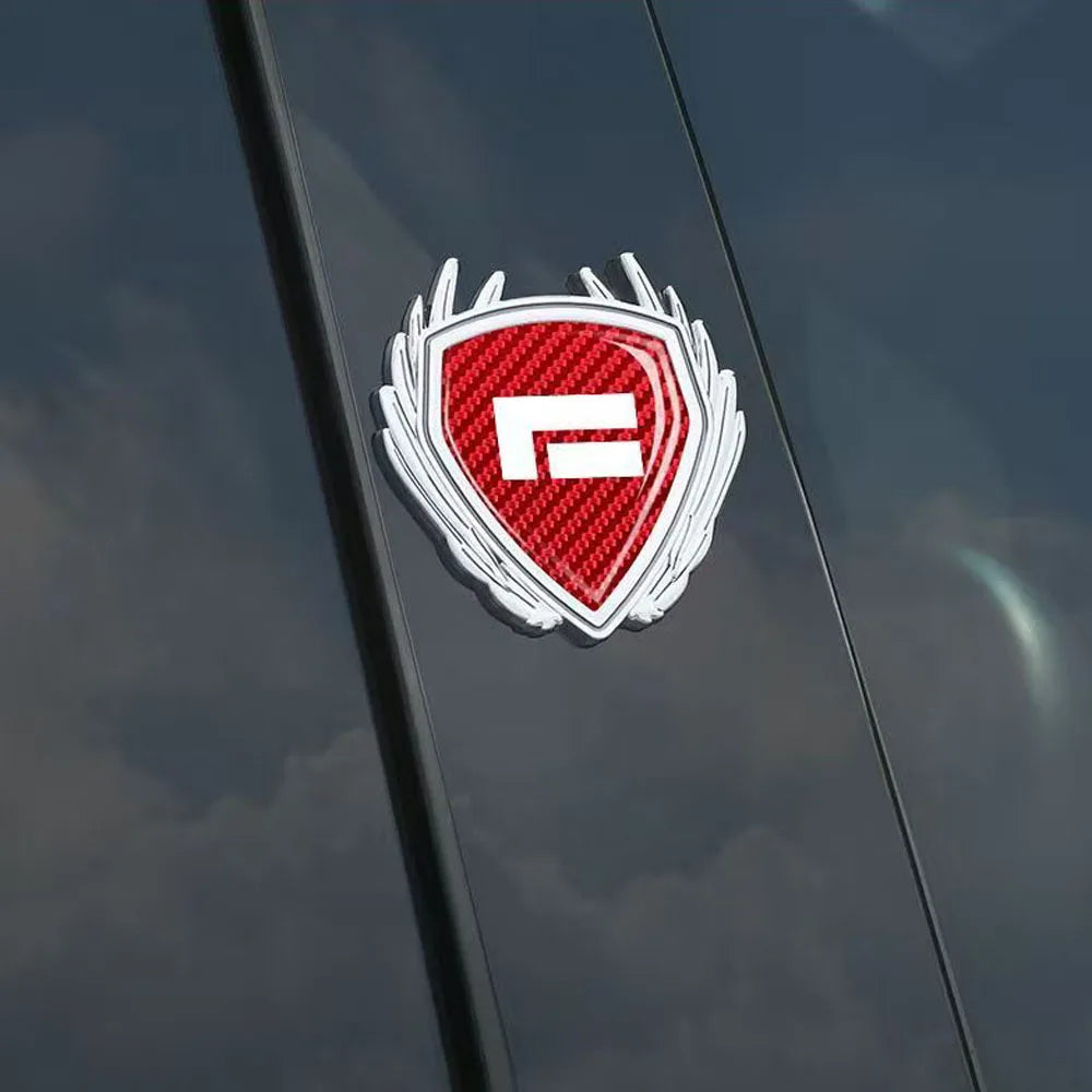 Car Metal Wing Badge Side Window Trunk Car Logo Decoration Sticker Fit For 2024 2025 BAIC JISHI Polestones 01 ROX 01