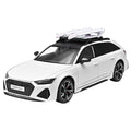 1:24 simulation Audi RS6 alloy car model, doors and engine hood, trunk can be opened, sound and light return force ornaments