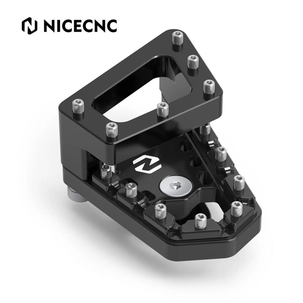 NICECNC DualControl Rear Brake Lever Pedal Step Tip Plate Extender For BMW R1250GS R 1250 GS 2018 2019 2020 2021 2022 2023