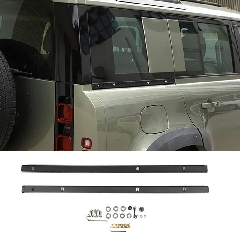 For Land Rover Defender 90 110 130 2020+ Aluminum Alloy Black Car Tailgate Window Storage Fence Foldable Pallet Rack Accessories