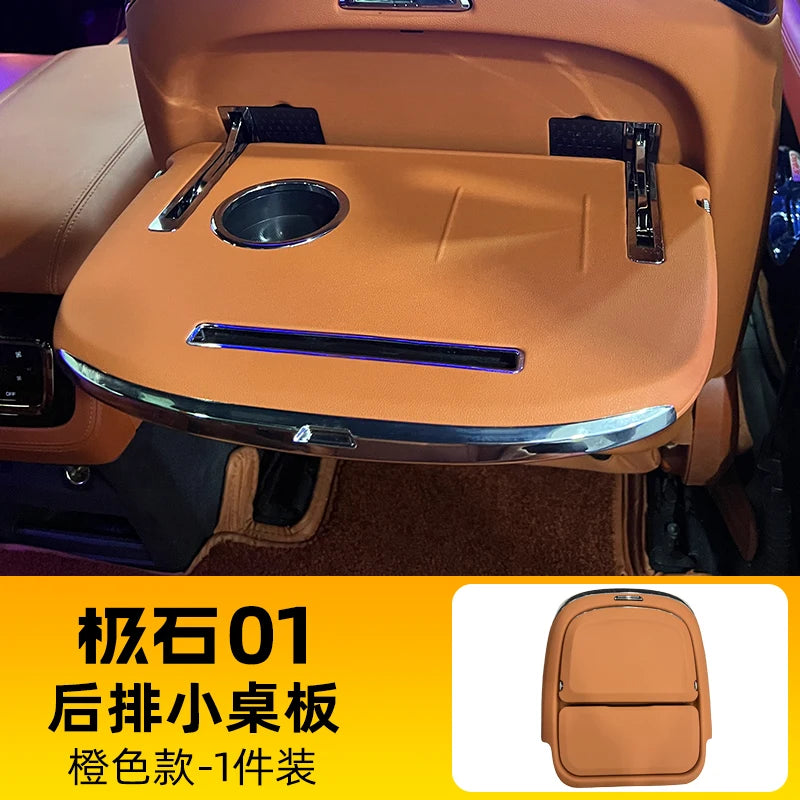 For BAIC JISHI Polestone 01 Rox 01 2023 2024 2025 Second-row Desk Laptop Stand Wireless Charging Panel Interior Accessories