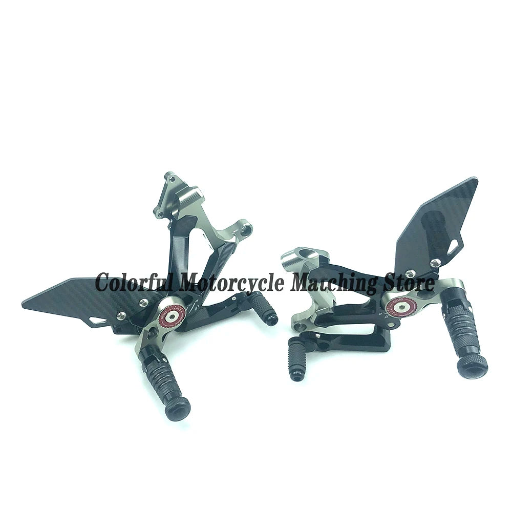 Motorcycle Adjustable Rearset Footrest Foot Pegs Pedal For DUCATI Panigale V4 V4S V4R 2018-2023