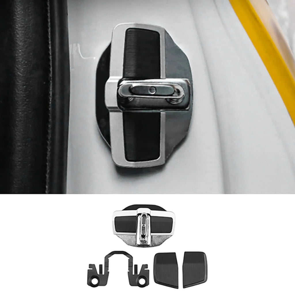2 Sets TRD Door Stabilizer Door Lock Protector Latches Stopper Covers for Toyota Land Cruiser Alphard Vellfire