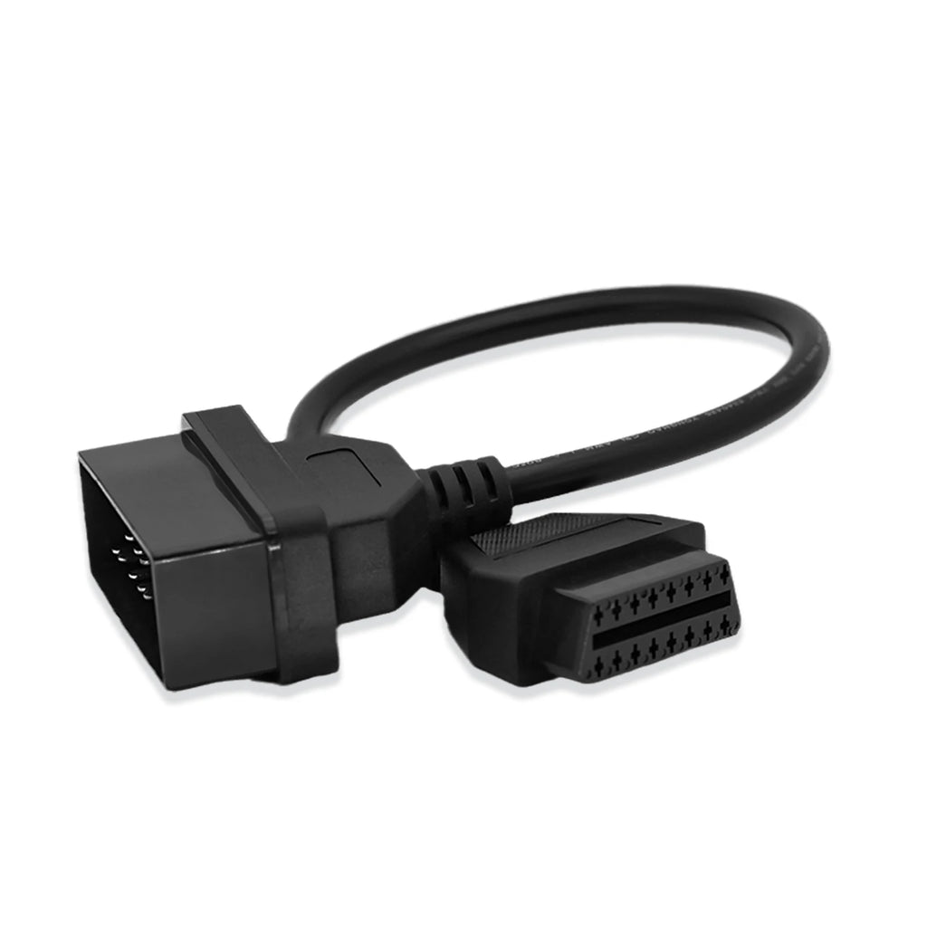 22Pin إلى OBD2 لموصل تشخيص تويوتا DLC محول OBD إلى OBD2 لسيارات لاند كروزر/كارينا/كامري/كراون تشخيص K-Line ذو 22 سنًا