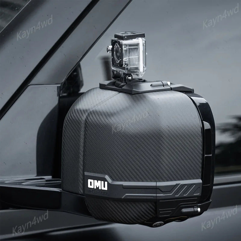 Off Road Accessories OMU Rearview Mirror Cover Side Mirror Rain Shied Frame Guard For New Land Rover Defender 90/110/130 2020+