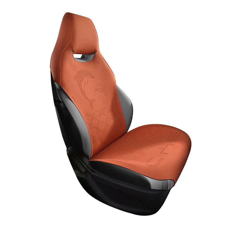 Custom Car Seat Covers For BYD Dolphin 2021 2022 2023 byd Suede leather Car Seat Protective Cover Auto Interior Accessories