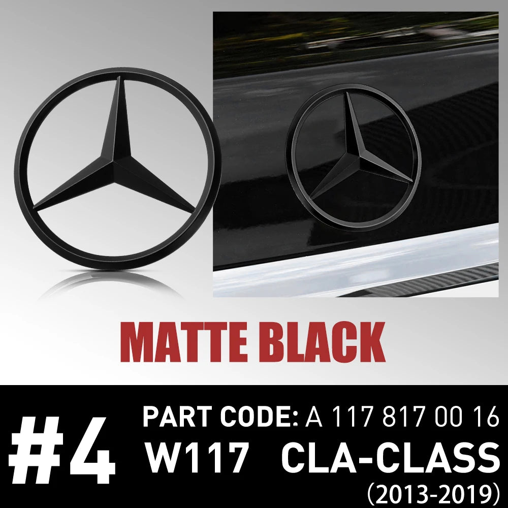 Car Original Rear Trunk Label Stickers Decor For Mercedes-Benz W117 CLA180 2015 2017 CLA200 2013-2019 CLA250 CLA45 AMG 2014-2019