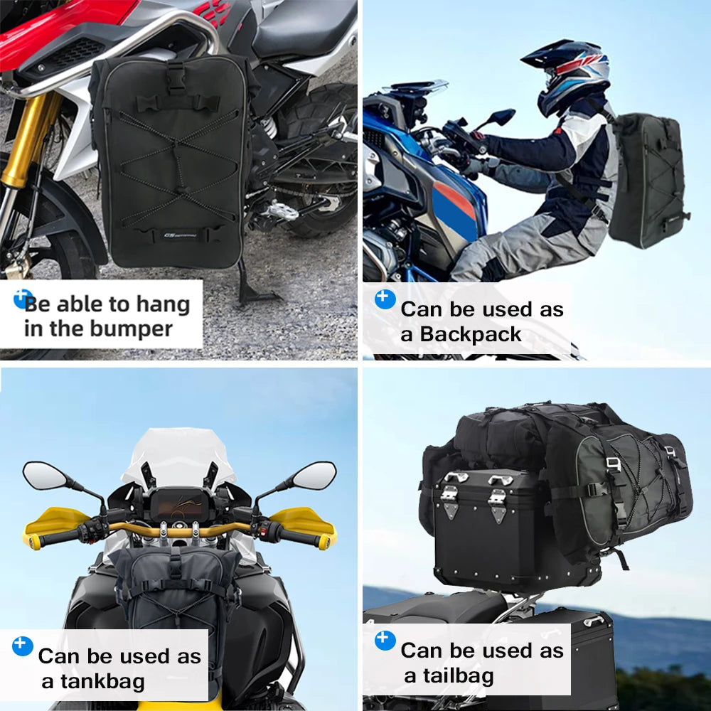 Motorcycle Bag Saddlebag Bumper Bag Backpack For Honda CB500X CRF1000L Africa Twin For BMW R1200GS R1250GS F850GS For VOGE 900DS