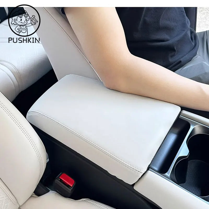 For BYD Yuan Pro Yuan UP EV 2024 2025 Car Styling Armrest Leather Cover Gearshift Cover Armrest Protective Cover Accessories