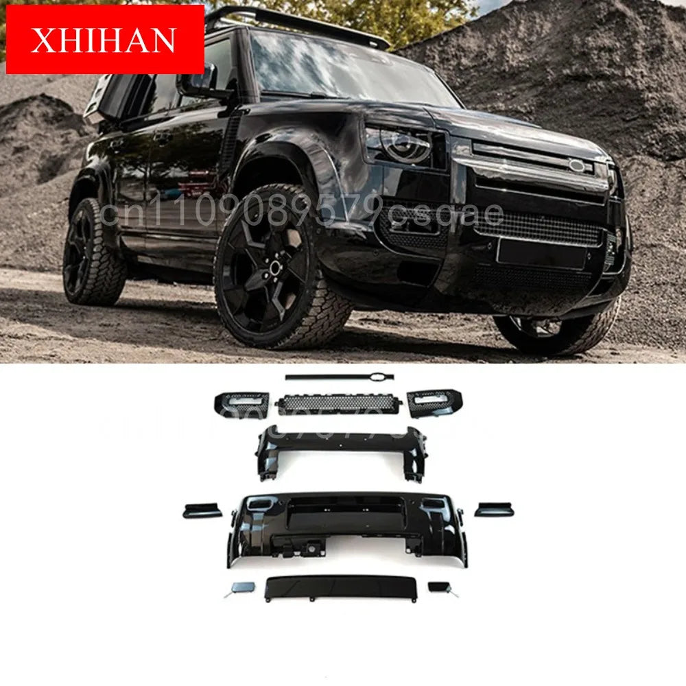 Car Body kit for Land Rover Defender 90 110 130 007 20-25 modified Front Rear Bumper Lip Bumper lower guard Spare Tire Cover