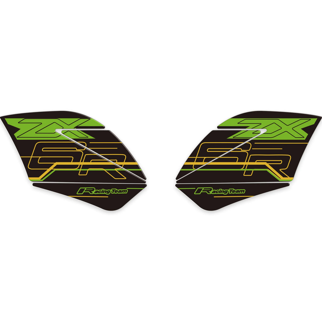 NEW fit kawasaki Ninja ZX6R ZX6R 3D Stickers Decals Tank Pad Gas Fuel Oil Cap Protector Front Face Fairing Fender