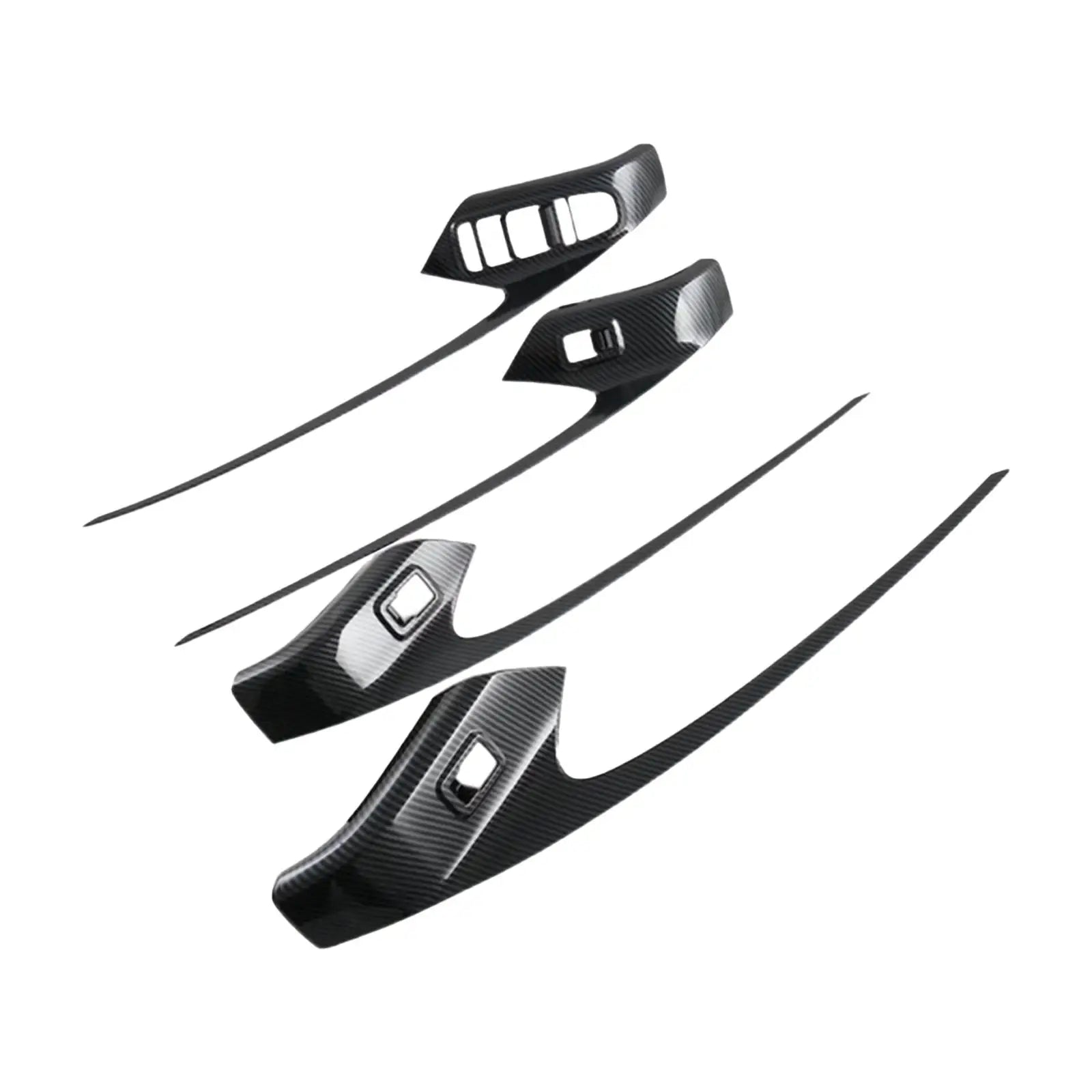 Car Interior Protection Accessory Black Carbon Fiber Easy to Mount Replacement Decorative Cover Stylish for Byd Seal Atto 4