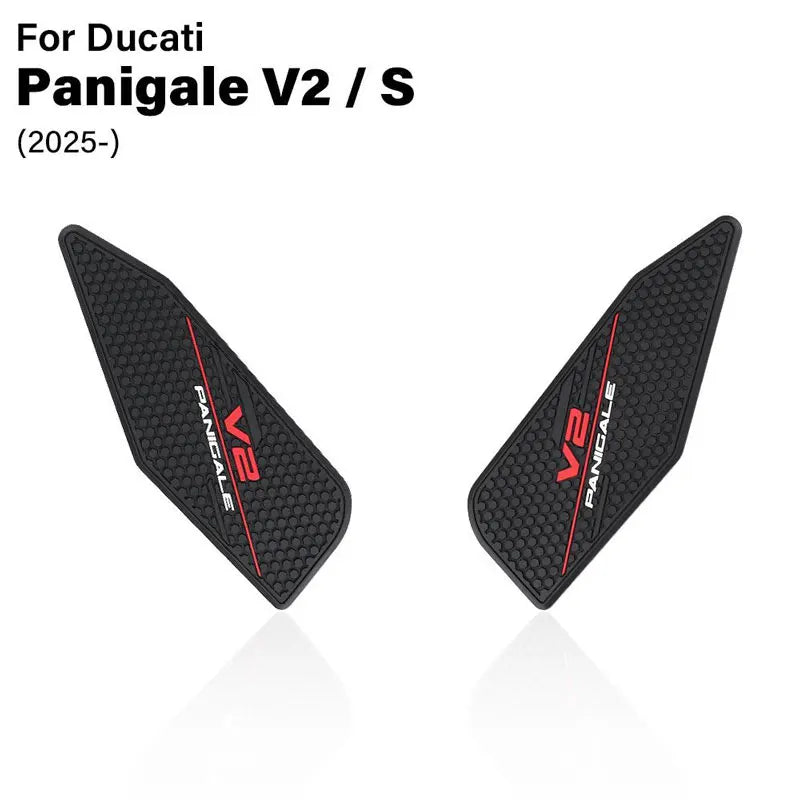 For Motorcycle Side/Top Tank Pad For Ducati Panigale V2/S  2025+ Rubber Non-slip Sticker Fuel Tank Anti Scratch Decal Sticker