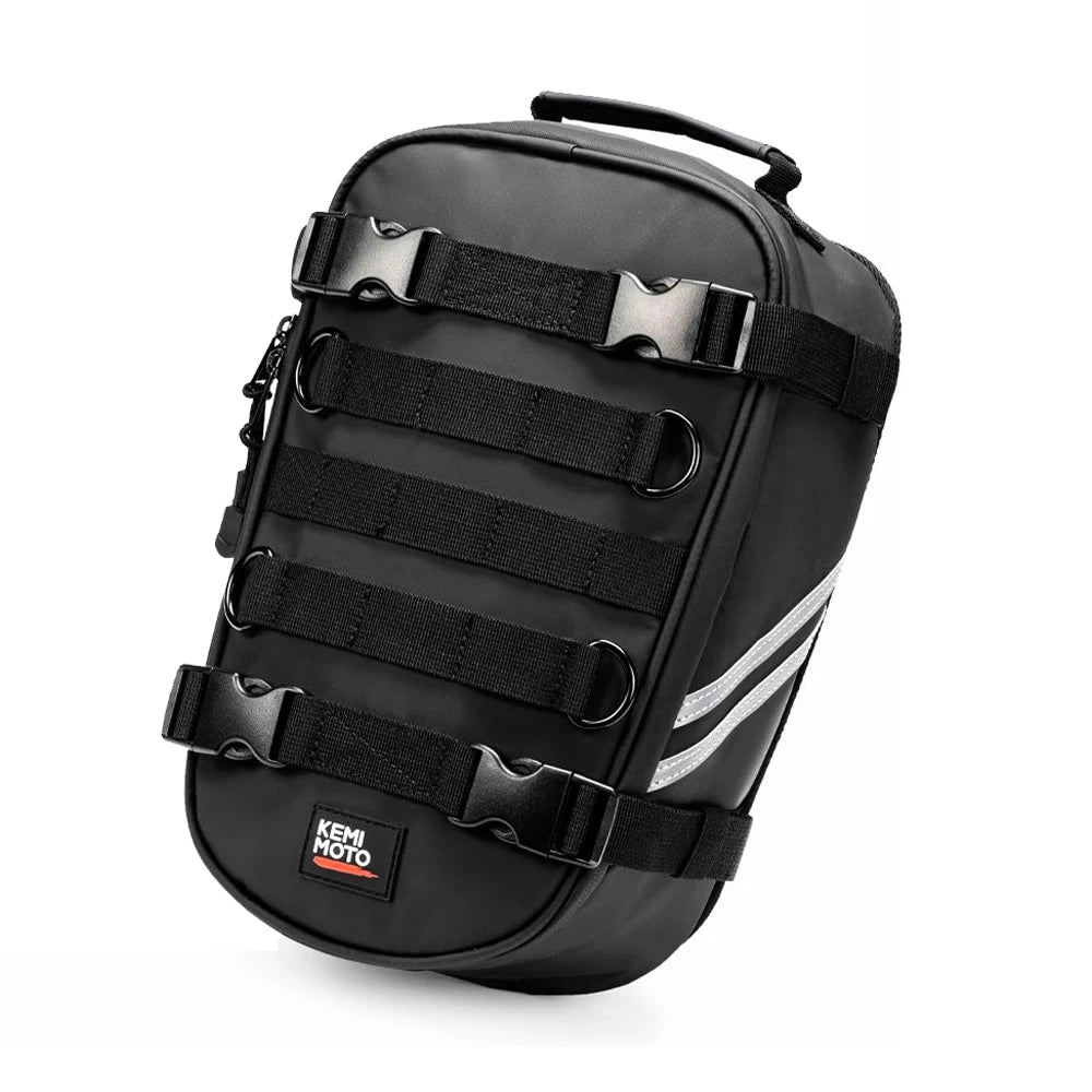 Motorcycle Fender Tail Bag 6L PVC Universal Dirt Bike Enduro Storage Bags for Dual Sport Bike Adventure Off Road Motocross Bag